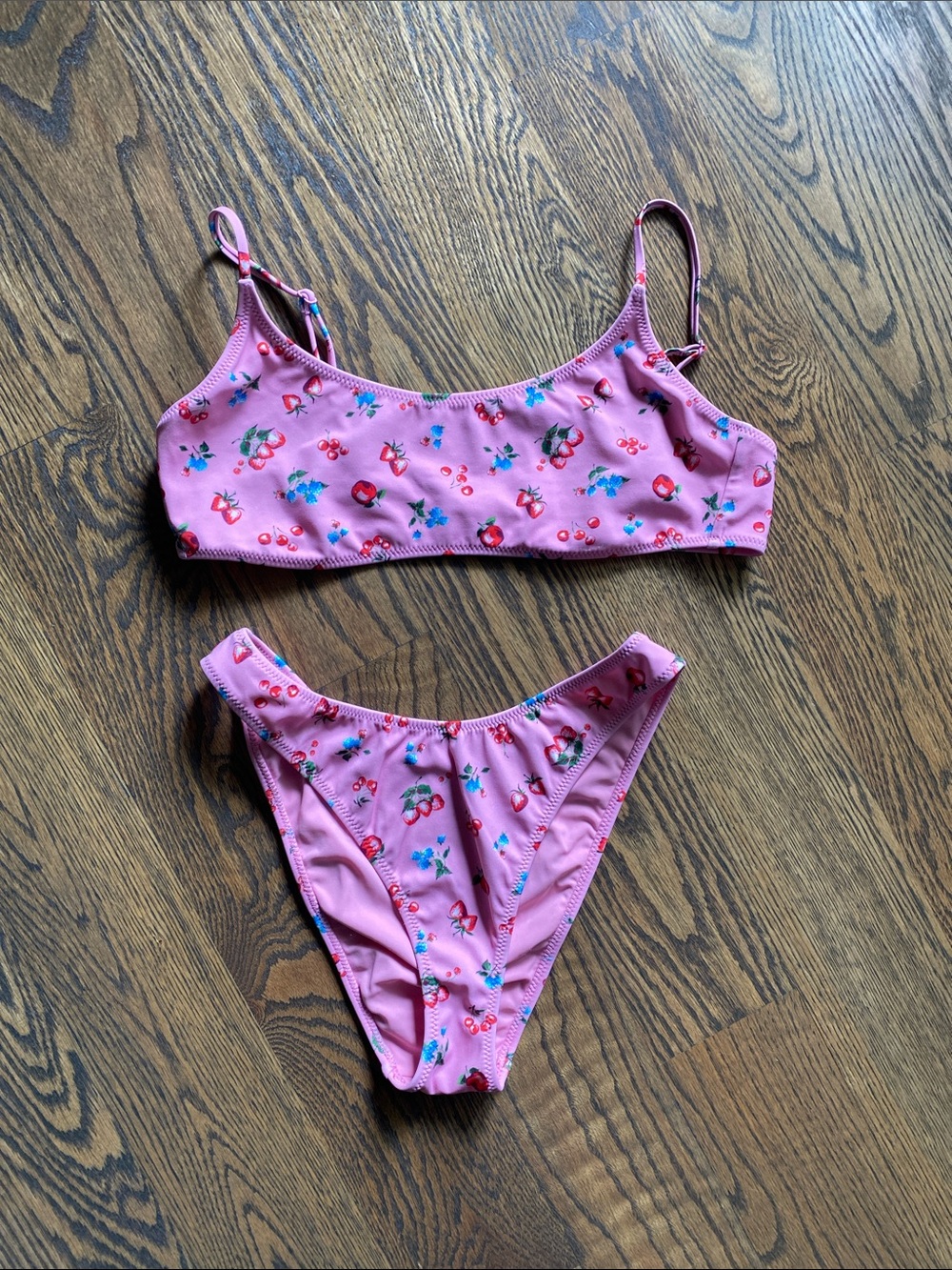 PacSun Pink Berry Bikini Set
